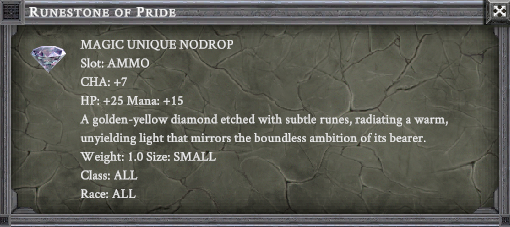 RUNESTONE OF PRIDE item card